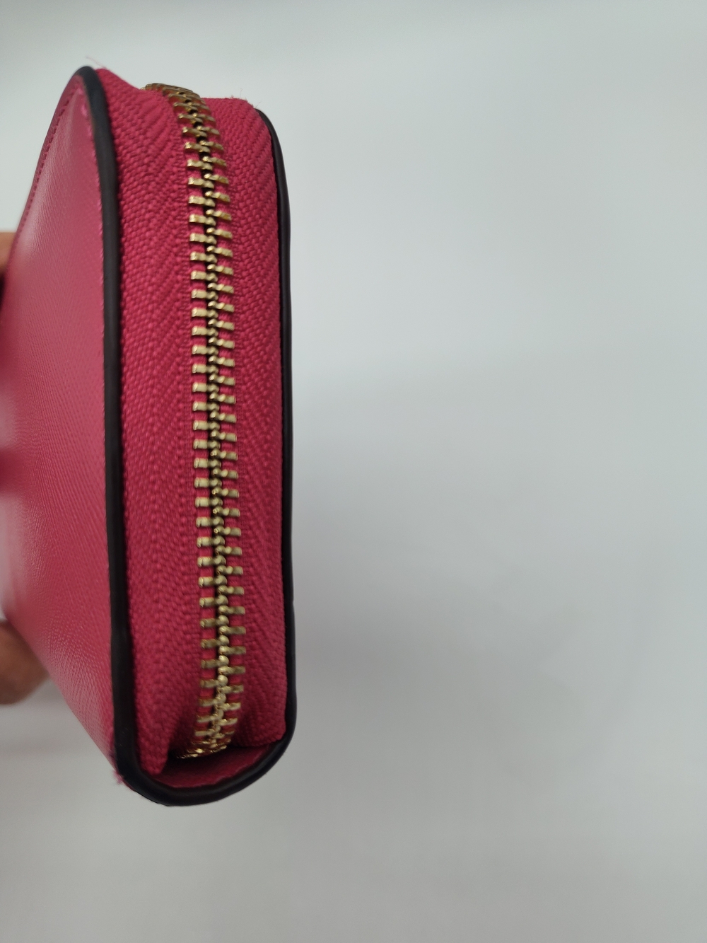 KATE SPADE Pink Saffiano Leather Zip Around Continental Wallet Gold Hardware - Picture 4 of 10
